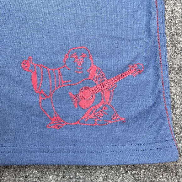 True Religion T Shirt Adult Size XXXL 3XL Mr Nice Guy Logo Blue V Neck - Picture 6 of 10